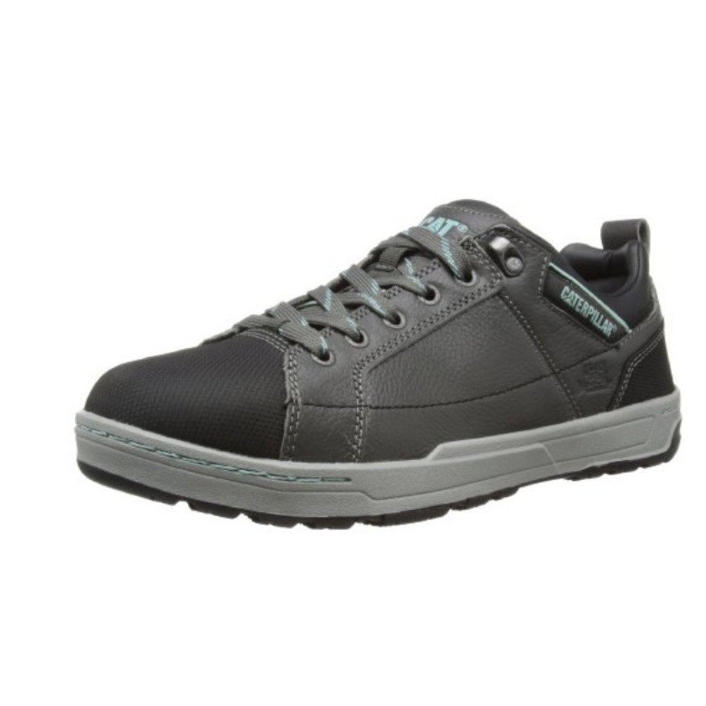 Caterpillar CAT Womens 7.5 W P90266 Black Leather Work Utility Shoes Sneaker